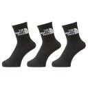 ザ・ノース・フェイス ハイソックス メンズ レディース TNF ジャカード ロゴ 3P クルー NN82411 KW ノースフェイス THE NORTH FAC...