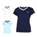 【全品対象最大10%OFFクーポン!7/13 10:00〜7/15 23:59】フィラ FILA テニスウェア Tシャツ 半袖 レディース ゲームシャツ VL2...
