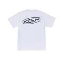 キーン KEEN Tシャツ 半袖 メンズ レディース オーシーアールピー シーアンドビー ロゴ ティー 1028274 WH/BK