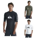【全品対象最大10%OFFクーポン!7/13 10:00~7/15 23:59】クイックシルバー ラッシュガード 半袖 UPF50+ メンズ ALL TIME SR ラッシュガード QLY241022 アウトドア 海水浴 水陸両用 UVカット 日焼け対策 QUIKSILVER