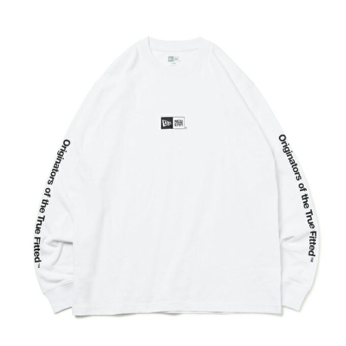 ニューエラ NEW ERA Tシャツ 長袖 メンズ レディース コットン Tシャツ Originators of the True Fitted ホワイト レギュラーフィット 14122012