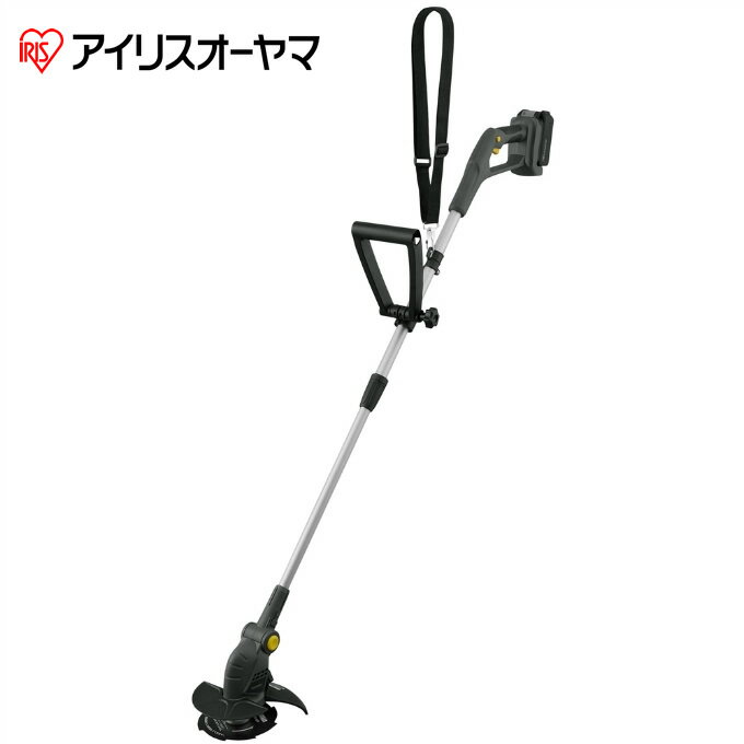 草刈り機 充電式グラストリマー バッテリー付き 18V 充電式 コードレス 芝刈り機 ナイロン刃 雑草 アイリスオーヤマ IRIS OHYAMA JGT160M4-H ‥ その1
