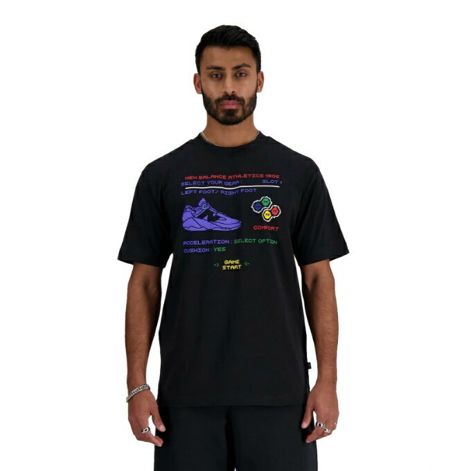 ニューバランス バスケットボールウェア 半袖シャツ メンズ Hoops Gamer PackグラフィックショートスリーブTシャツ MT41603 new balance