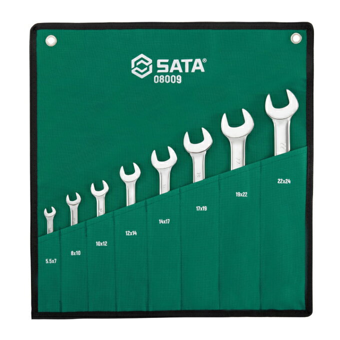 【1/15～発送】サタ SATA 工具 8pcsスパナセット 8本 RS-08009 【メーカー直送】【ご自宅配送限定】‥