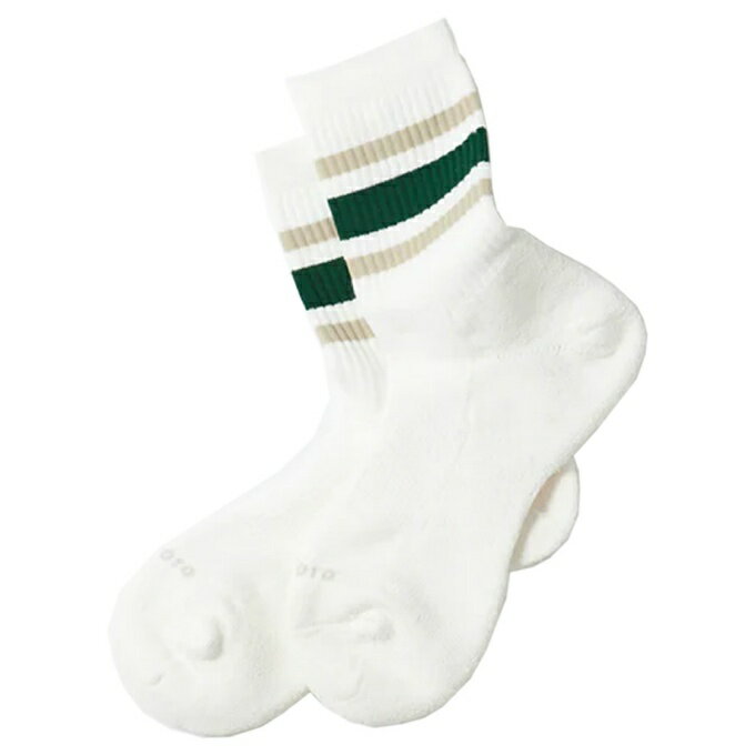 ȥ ROTOTO å  ǥ WASHI CUSHION STRIPE CREW SOCKS 亮å ȥ饤...
