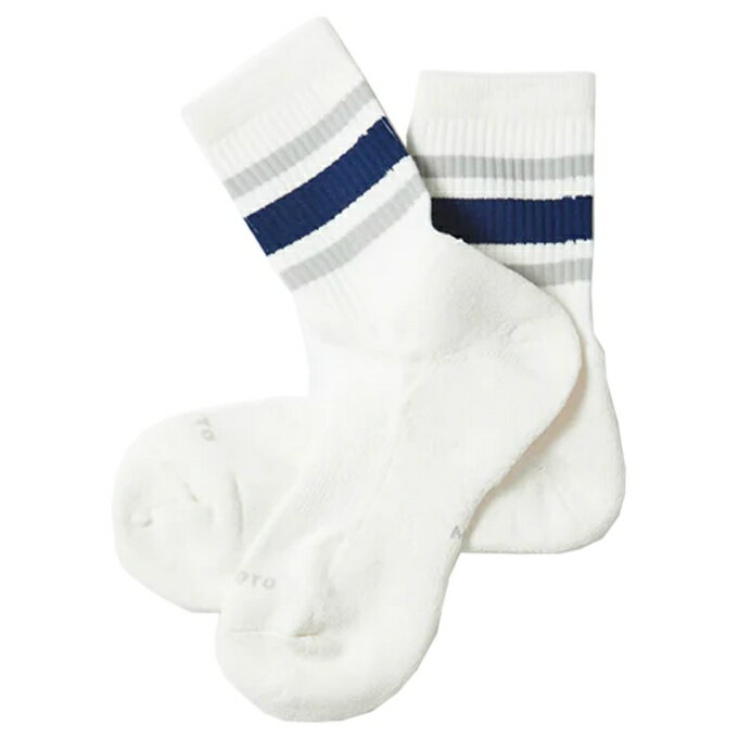 ȥ ROTOTO å  ǥ WASHI CUSHION STRIPE CREW SOCKS 亮å ȥ饤...