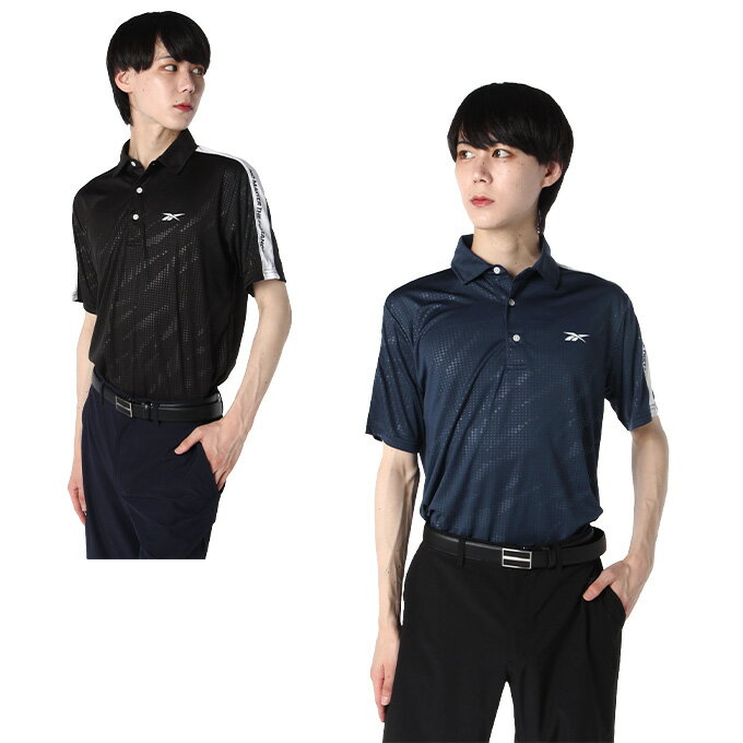 リーボック Reebok ゴルフウェア ポロシャツ 半袖 メンズ エンボス半袖ポロシャツ X6535R