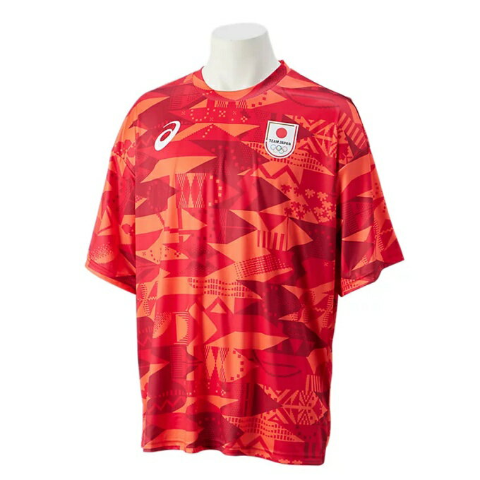 アシックス Tシャツ 半袖 メンズ レディース 日本代表応援半袖シャツ ビッグシルエット 2033B850 asicsのサムネイル