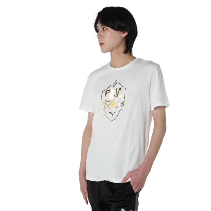 プーマ サッカーウェア プラクティスシャツ 半袖 メンズ Q3 S/S NJR BNAロゴシャツ 659718-11 PUMA