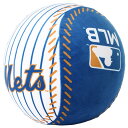 【全品対象最大10%OFFクーポン!7/29 10:00〜8/1 23:59】【MLBグッズ】メッツ ボール型クッション メッツ ML24626 【ご自宅配送限...
