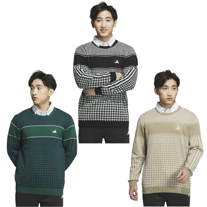 アディダス ゴルフウェア セーター メンズ プライムニットハウンドトゥースセーター JSC16 adidas