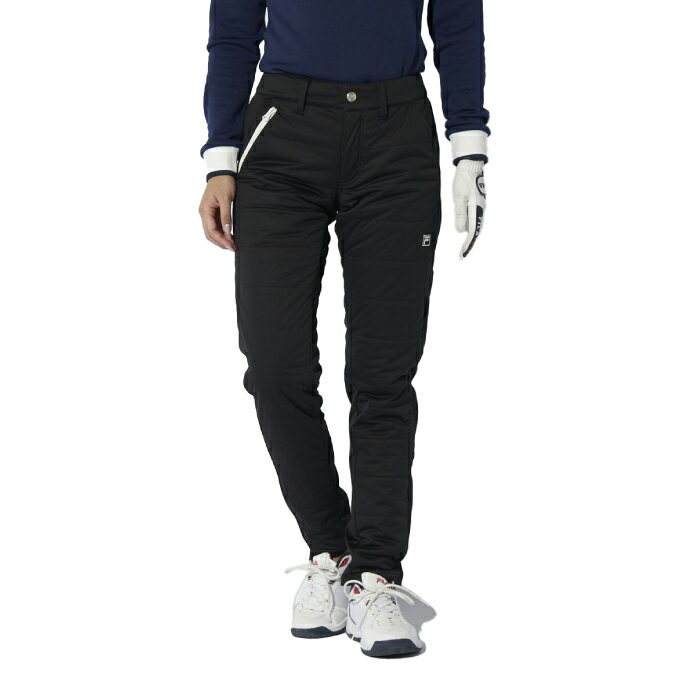 フィラ FILA ゴルフウェア ロングパンツ レディース 中綿×ボンディングパンツ ストレッチ 撥水加工 防風 794-306 その1