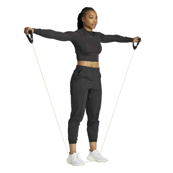 アディダス クロップドパンツ レディース エアロレディ AEROREADY トレイン エッセ...