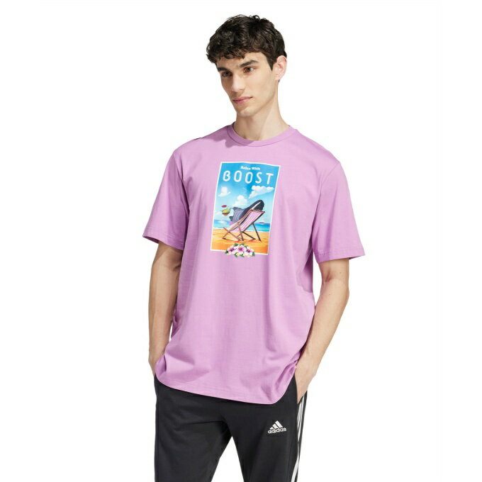 アディダス Tシャツ 半袖 メンズ ブースト半袖グラフィックTシャツ JOJ64-IZ1273 a...