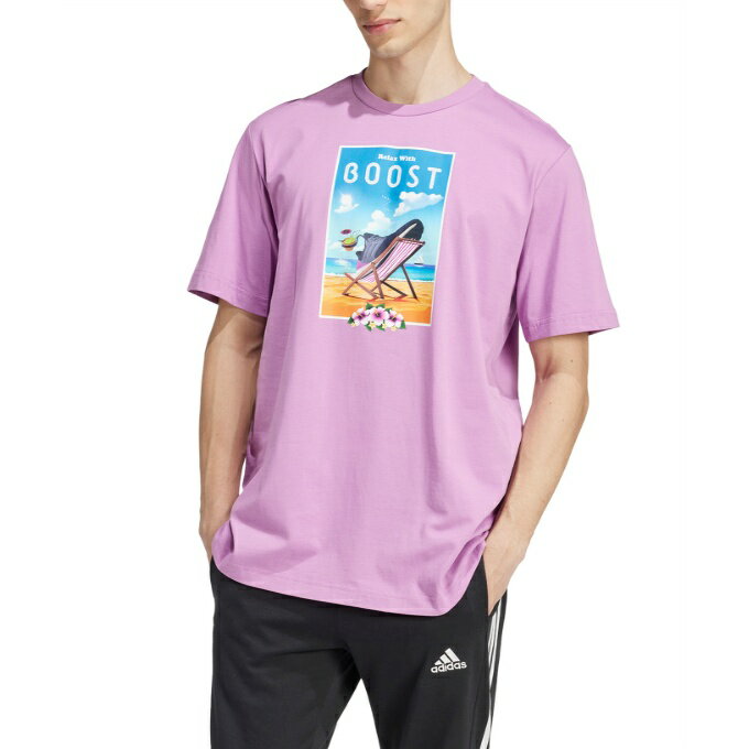 アディダス Tシャツ 半袖 メンズ ブースト半袖グラフィックTシャツ JOJ64-IZ1273 a...
