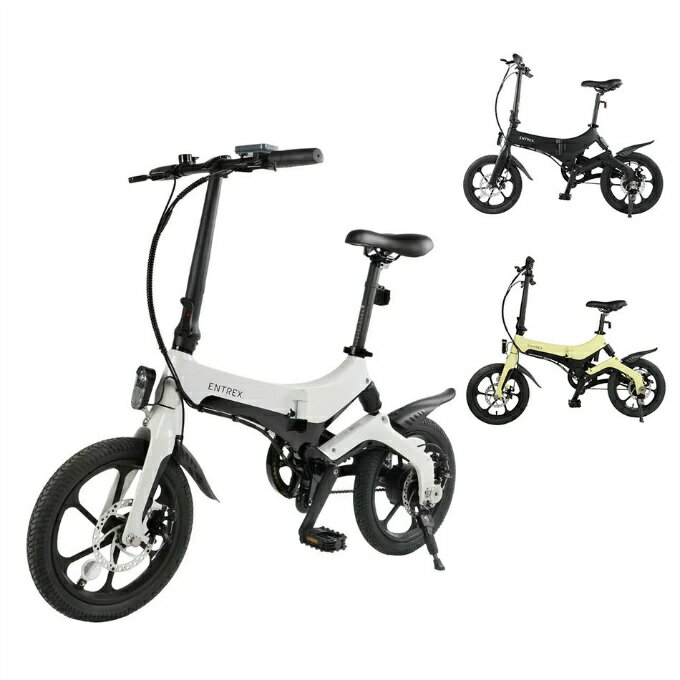 アントレビークル (ENTRE Vehicle) 電動自転車 折りたたみ アシスト自転車 通勤 通学 16インチ コンパクト 折りたたみ E-Bike S6 【メーカー直送】‥