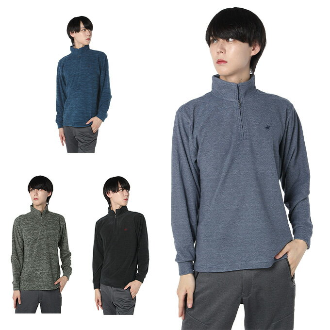 ビバリーヒルズポロクラブ BEVERLY HILLS POLO CLUB ゴルフウェア スウェット メンズ カチオンフリースHジップトレーナー 4532-6907