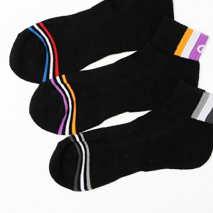 チャンピオン Champion ゴルフ ソックス メンズ 3足組 ショートレングスソックス ハーフパイル CMSCY304