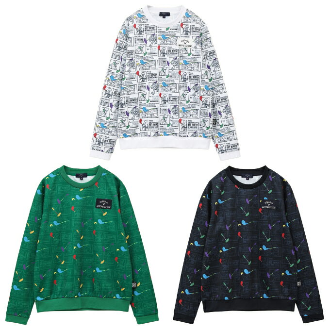 キャロウェイ ゴルフウェア スウェット レディース TOYSTORY / CALLAWAY Collection キャラクタープリントダンボールクルーネックスウェット C24217232 Callaway その1