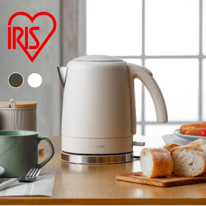 【全品対象最大10%OFF!11/20 20:00〜11/27 1:59】電気ケトル 1L 大容量 ケトル 電気ポット 湯沸かし器 湯沸かし 空焚き防止 おしゃ...