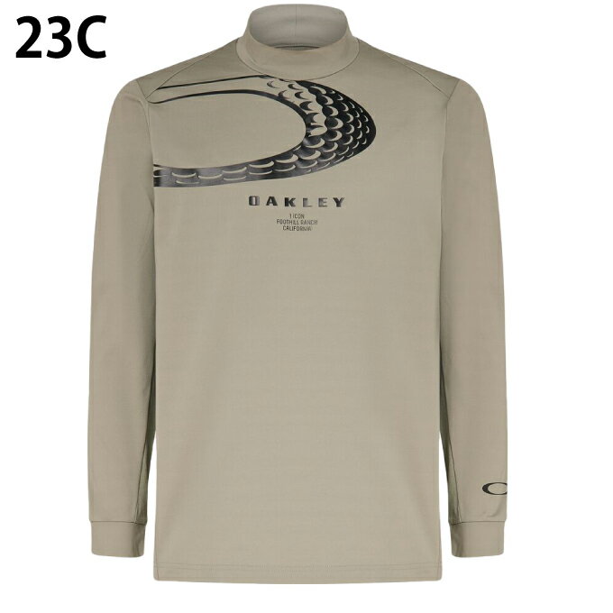 オークリー ゴルフウェア 長袖シャツ メンズ GBエリプス長袖モックネックシャツ FOA406961 OAKLEY