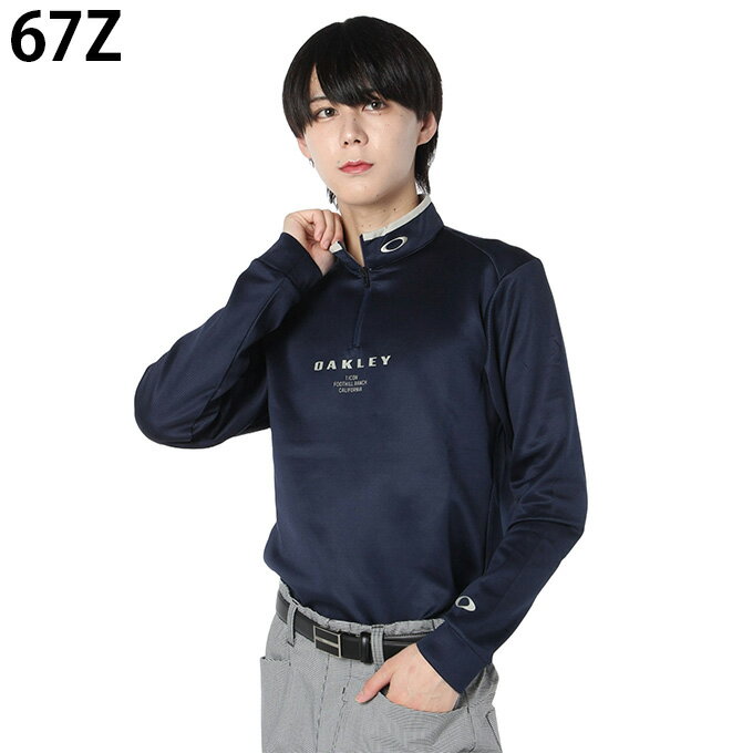 オークリー ゴルフウェア 長袖シャツ メンズ プリーザントハーフジップ長袖シャツ FOA406915 OAKLEY