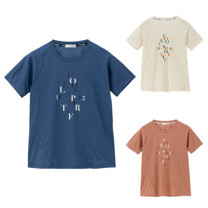 ルコックスポルティフ le coq sportif Tシャツ 半袖 レディース 汗染み軽減半袖Tシャツ LT4FHT02L その1