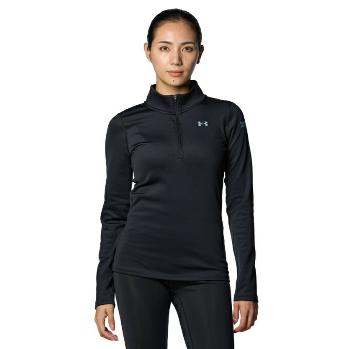 アンダーアーマー アンダーウェア 長袖 レディース UAコールドギア プロ 1/2ジップ ロングスリーブ シャツ 1388176-001 UNDER ARMOUR