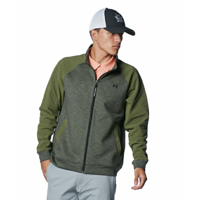アンダーアーマー ゴルフウェア ブルゾン メンズ UAドライブ ミッドレイヤー フルジップ ジャケット 1388317-390 UNDER ARMOUR その1
