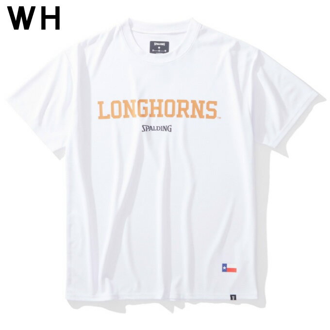 スポルディング SPALDING バスケットボールウェア 半袖シャツ メンズ Tシャツ テキサス ロングホーンズ ロゴ SMT24135TX