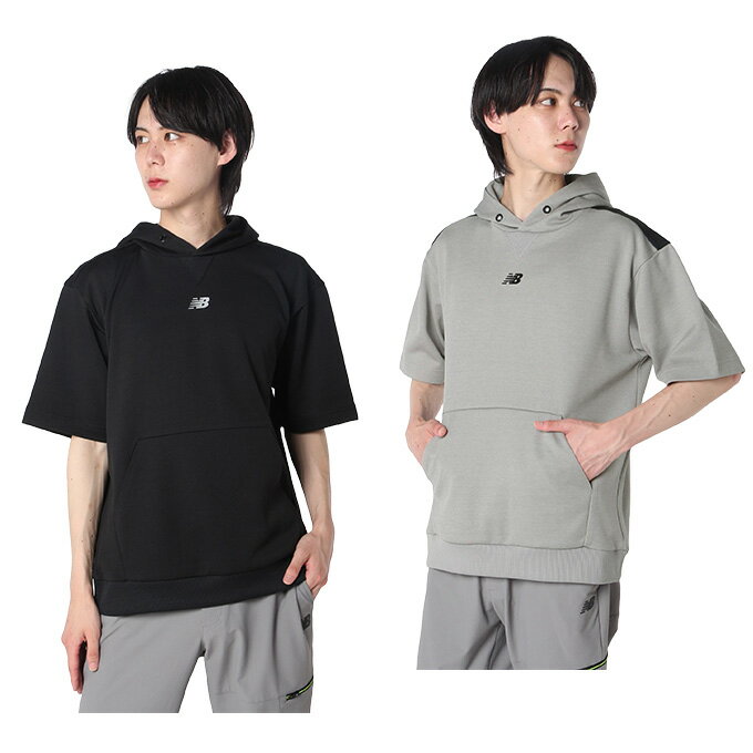 ニューバランス ゴルフウェア スウェット メンズ 半袖スウェットプルオーバーフーディー 012-4262005 new balance