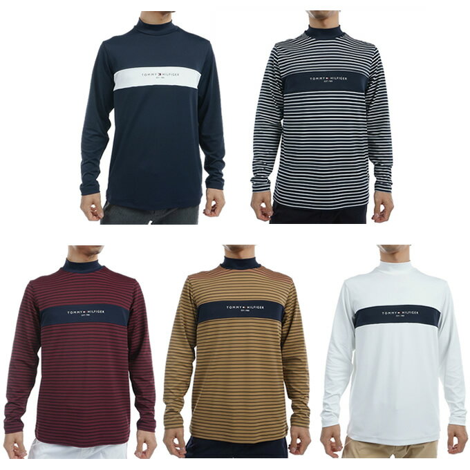 トミーヒルフィガーゴルフ TOMMY HILFIGER GOLF ゴルフウェア 長袖シャツ メンズ エッセンシャル長袖モックネックシャツ THMA454