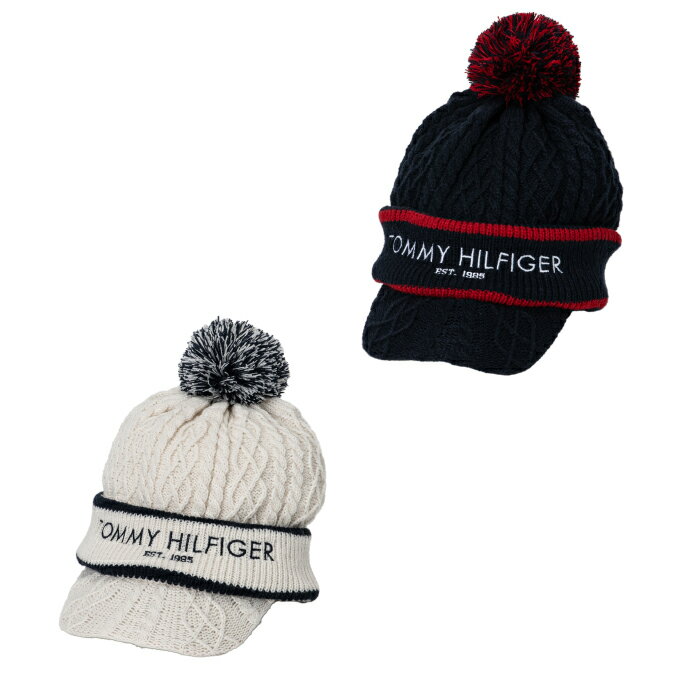 トミーヒルフィガーゴルフ TOMMY HILFIGER GOLF ゴルフ ニット帽 メンズ レディース キャップ PONPONニット THMB4F54