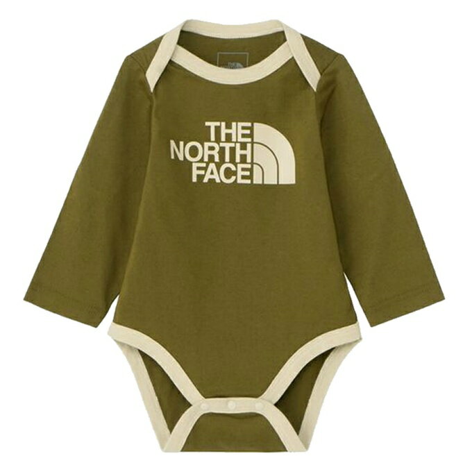 【最大8000ポイント還元！ 2/5 20:00〜23:59】ザ・ノース・フェイス ロンパース 長袖 ジュニア ロングスリーブコットンロンパース NTB82353 FO ノースフェイス THE NORTH FACE