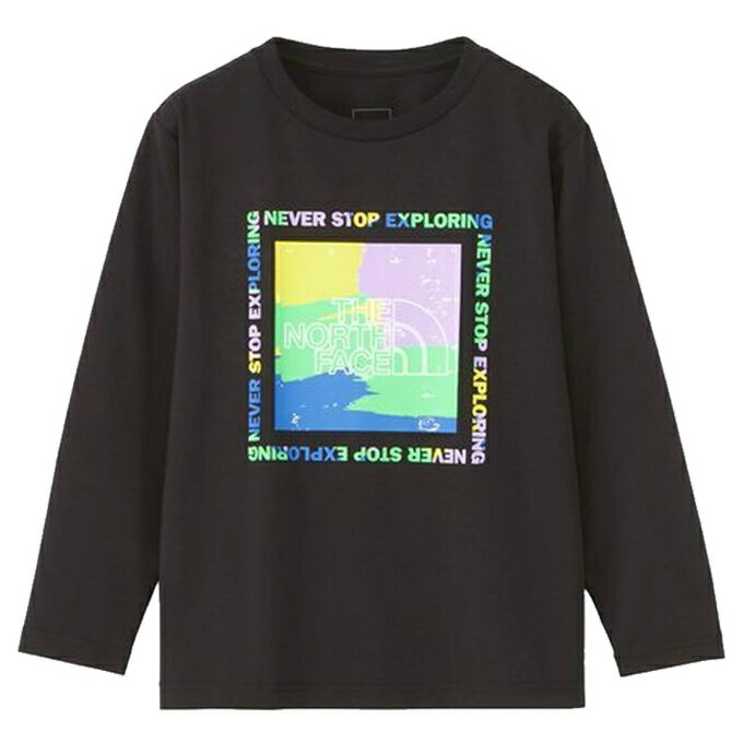 ザ・ノース・フェイス Tシャツ 長袖 ジュニア ロングスリーブゲットモテッドグラフィックティー NTJ82470 K ノースフェイス THE NORTH FACE