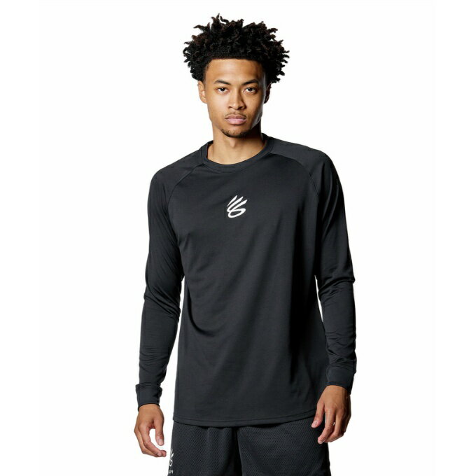 アンダーアーマー バスケットボール 長袖シャツ メンズ CURRY LOGO LS T-SHIRTS 1388347-001 UNDER ARMOUR