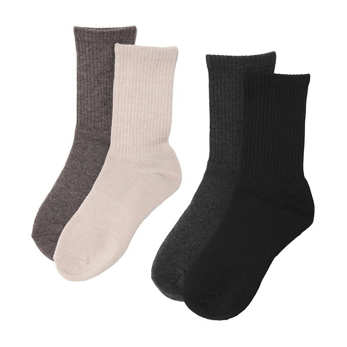 発熱クルーソックス レディース 2足組 23~25cm VQ430105C64 2P　ビジョンクエスト VISION QUEST 防寒 ..