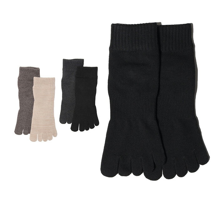 発熱5本指ソックス レディース 2足組 23~25cm VQ430105C65 2P ビジョンクエスト VISION QUEST 防寒 あ..