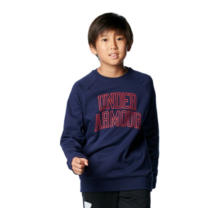 언더 아머 스웨트 트레이너 주니어 UA 라이벌 플리스 컬리지 크루 6000886-410 UNDER ARMOUR