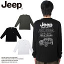 【全品対象最大10%OFFクーポン!7/13 10:00〜7/15 23:59】ジープ Jeep Tシャツ 長袖 メンズ レディース バックプリントアメリカンカ...