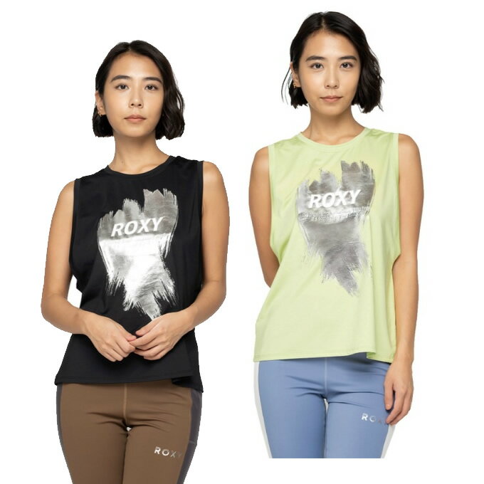 ロキシー ROXY ノースリーブシャツ レディース CRTYRメタリックBLNC タンク RSL244512
