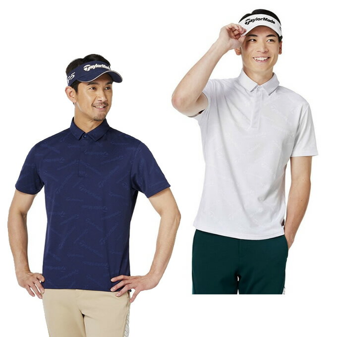 テーラーメイド TaylorMade ゴルフウェア ポロシャツ 半袖 メンズ クラブ TM ジャカード SS ポロ UN342