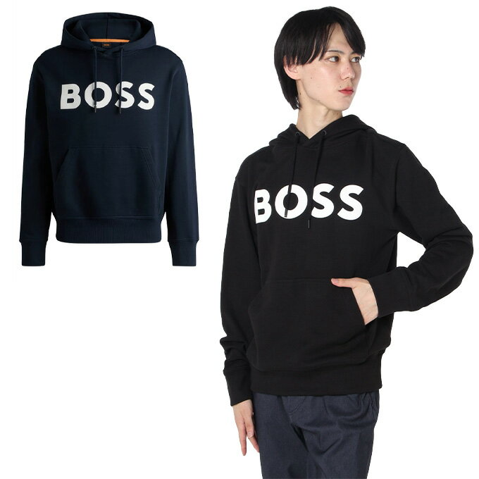 ヒューゴボス HUGO BOSS ゴルフウェア スウェット メンズ コットンテリー リラックスフィットフーディ コントラストロゴ 50523074