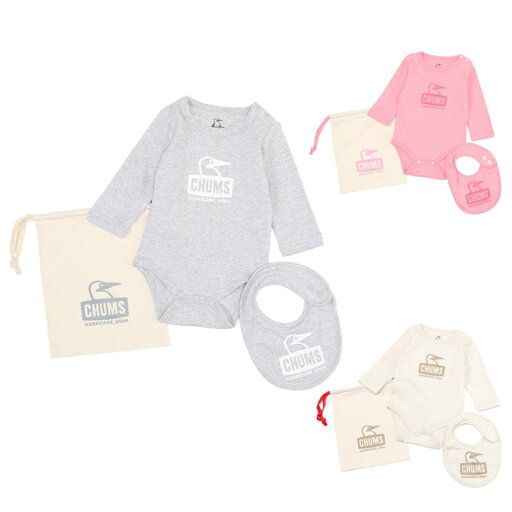 チャムス CHUMS スタイ セット ジュニア ベビーロングスリーブギフトセット Baby L/S Gift Set CH27-1032 チャムス CHUMS スタイ セット ジュニア ベビーロングスリーブギフトセット Baby L/S Gift Set CH27-1032