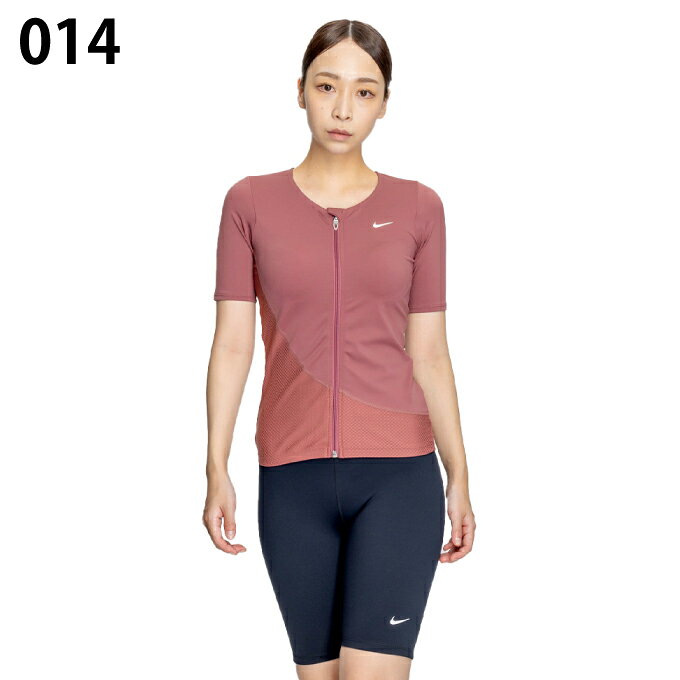 ナイキ フィットネス水着 セパレート レディース フルジップ半袖セパレーツ 2993125 NIKE himaraya-10598561 ヒマラヤ楽天市場店 サンプル画像2