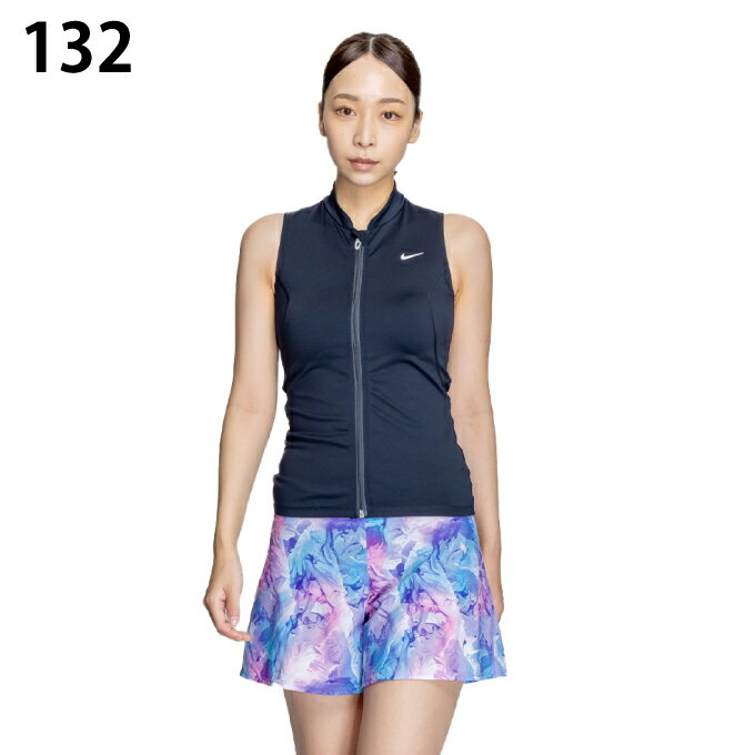 ナイキ フィットネス水着 セパレート レディース フルジップセパレーツ 総柄 2993129 NIKE