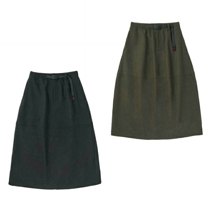 ߥ Gramicci 󥰥 ǥ ѥͥɥ WOOL PANELED SKIRT G4FW-SK091