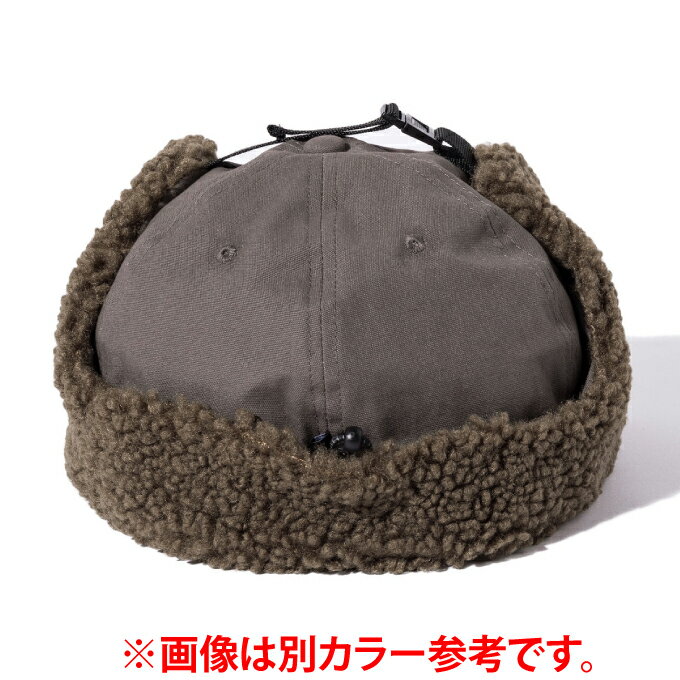 【全品最大ポイント10倍！ 4/4 20:00〜4/10 1:59】ポーラー POLER 帽子 キャップ メンズ レディース COTTON BOA FLAP CAP 243MCV0092-BLK
