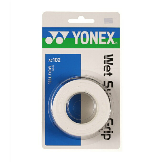 ヨネックス テニス バドミントン グリップテープ　大入り ウェットスーパーグリップ 3本入 AC102-30 YONEX