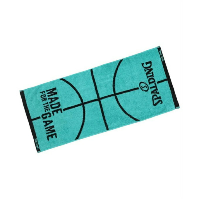 スポルディング SPALDING スポーツタオル ジャカード タオル ボールモチーフ ターコイズ SAT211290